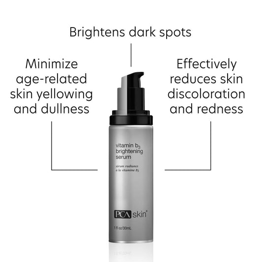 PCA SKIN Vitamin B3 Brightening Serum – Niacinamide Anti-Aging Serum for Dark Spots & Uneven Skin Tone – 1.0 Pump