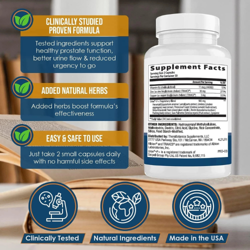 Men’s Prostate Support Supplement with Saw Palmetto for Urinary Health, Flow & Daily Wellness | Herbal Formula Capsules (60 Count)