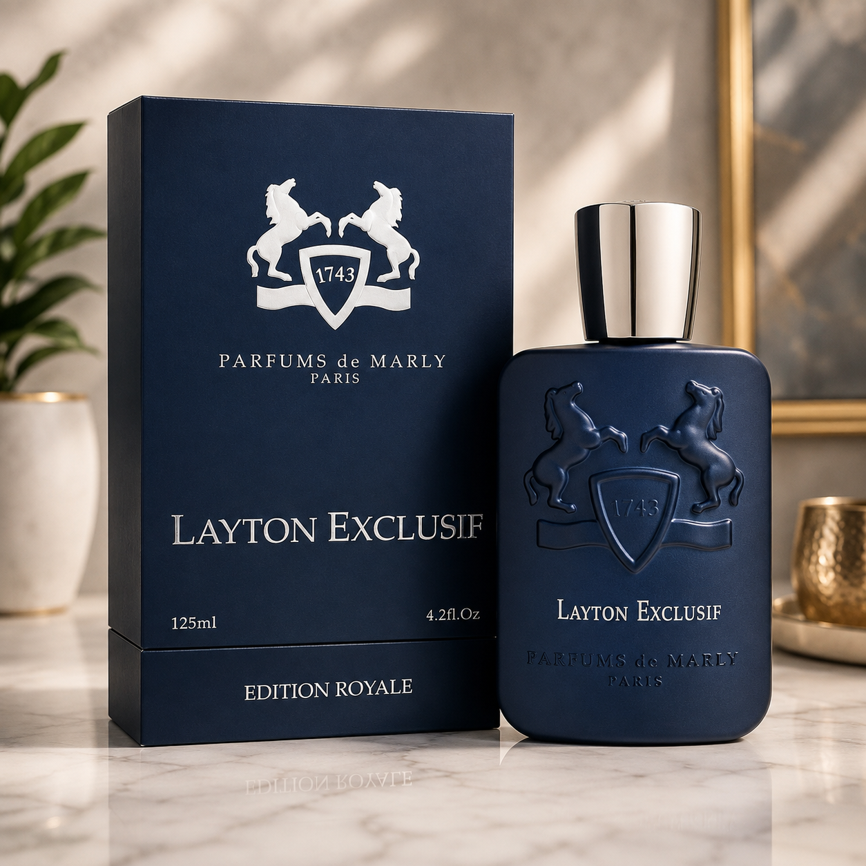 Layton Exclusif by Parfums De Marly Men's Eau De Parfum Spray 4.2 oz
