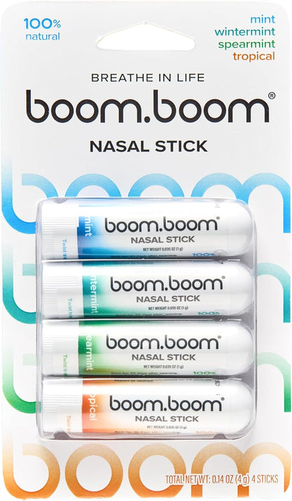 BoomBoom Nasal Stick Vapor Flow Technology Cool Refreshing Sensation