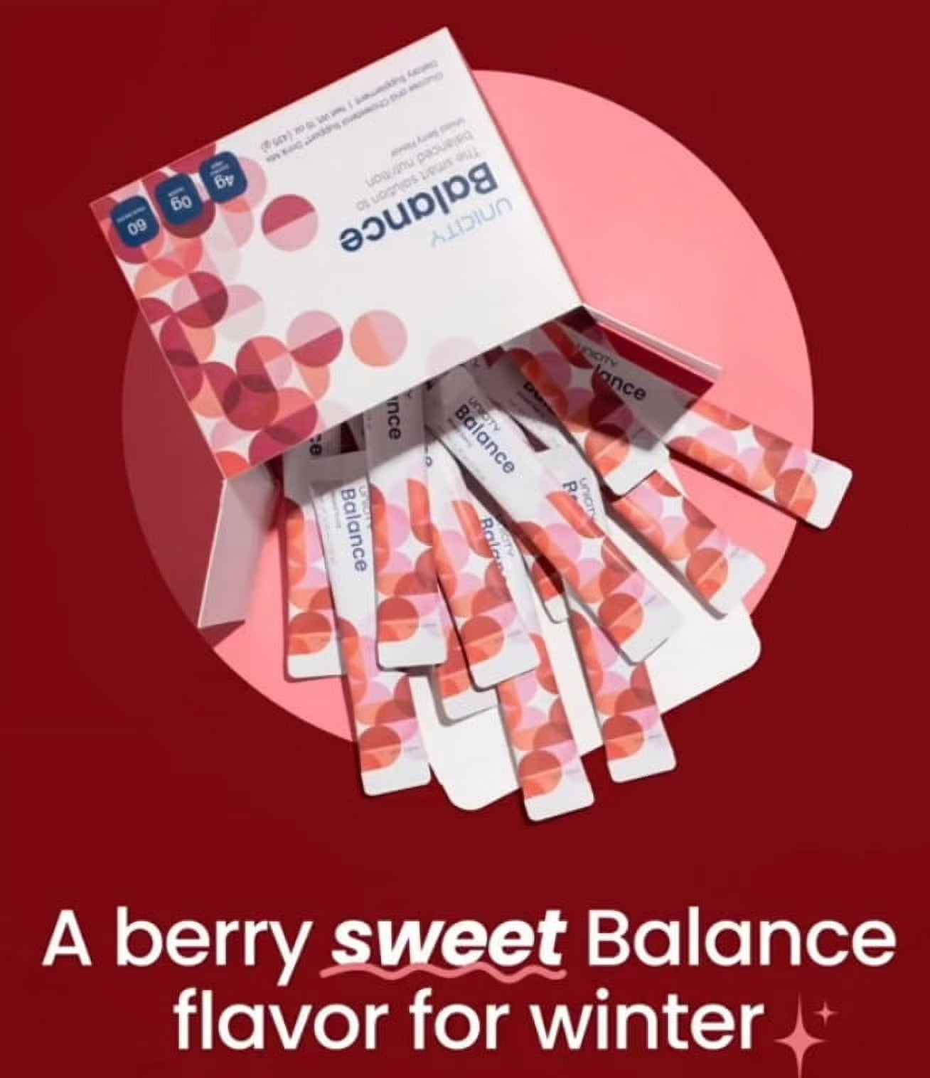 Unicity BALANCE 30 Packets/Stick Packs MIXED BERRY