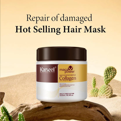 Collagen Hair Mask, Deep Conditioning for Dry Damaged Hair 500ml
