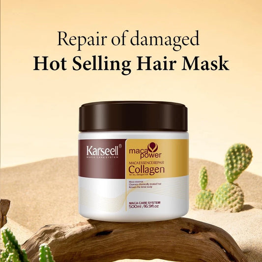 Collagen Hair Mask, Deep Conditioning for Dry Damaged Hair 500ml