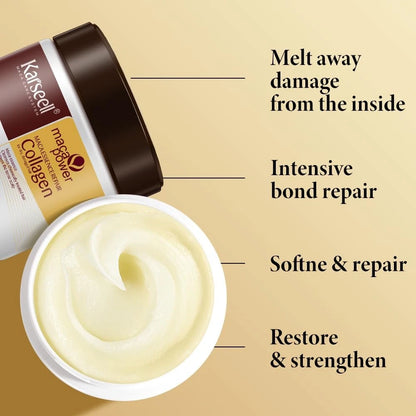 Collagen Hair Mask, Deep Conditioning for Dry Damaged Hair 500ml