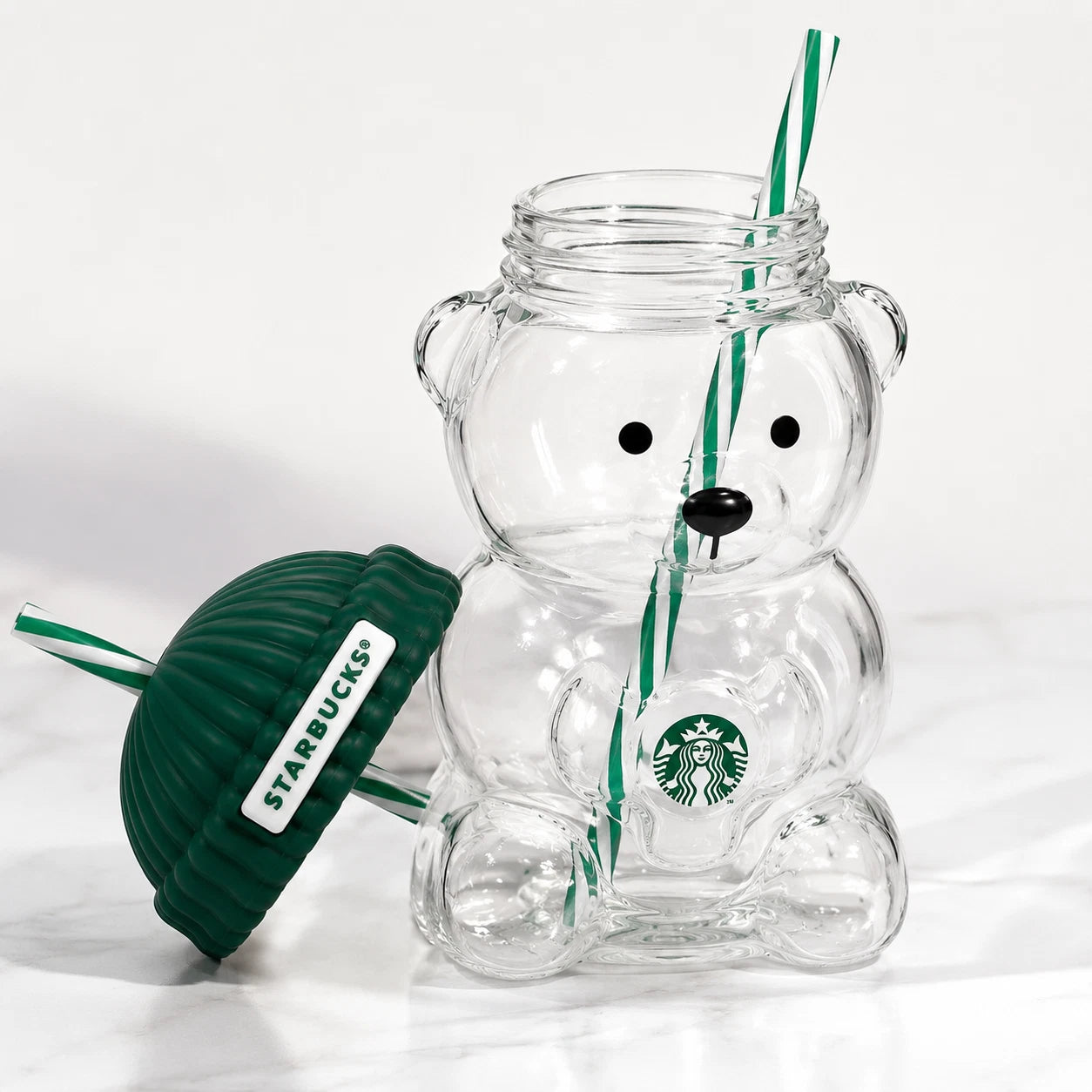 2025 Glass Starbucks Bearista Bear Cold Cup Holiday Limited Edition